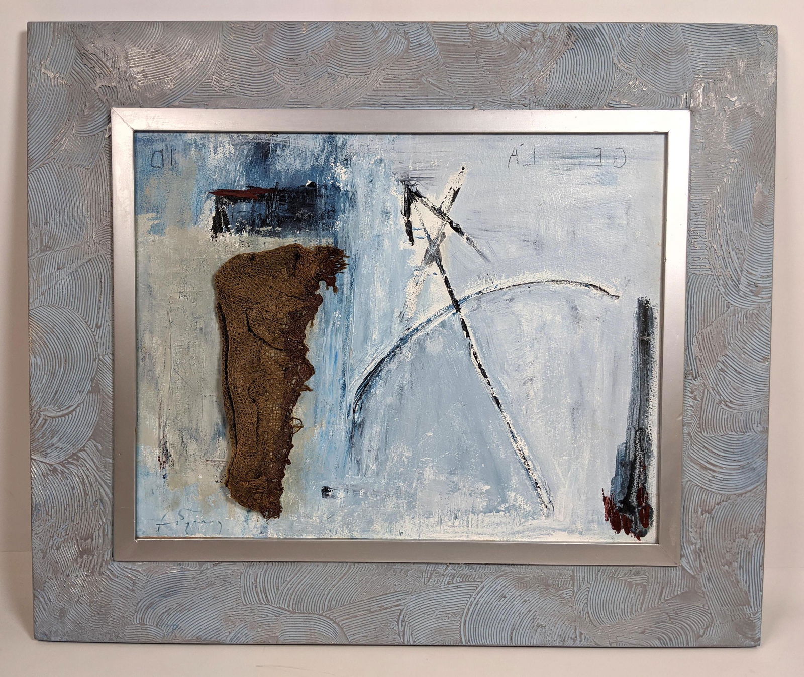 ANTONI TAPIES Oil or Acrylic Mixed Media Collage. Heavy (1 of 10)