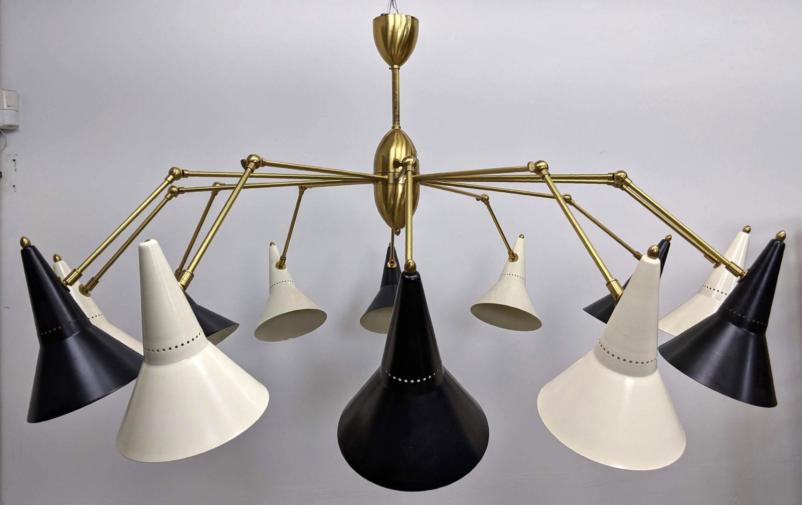 Large STILNOVO Chandelier with Adjustable Arms. (1 of 14)