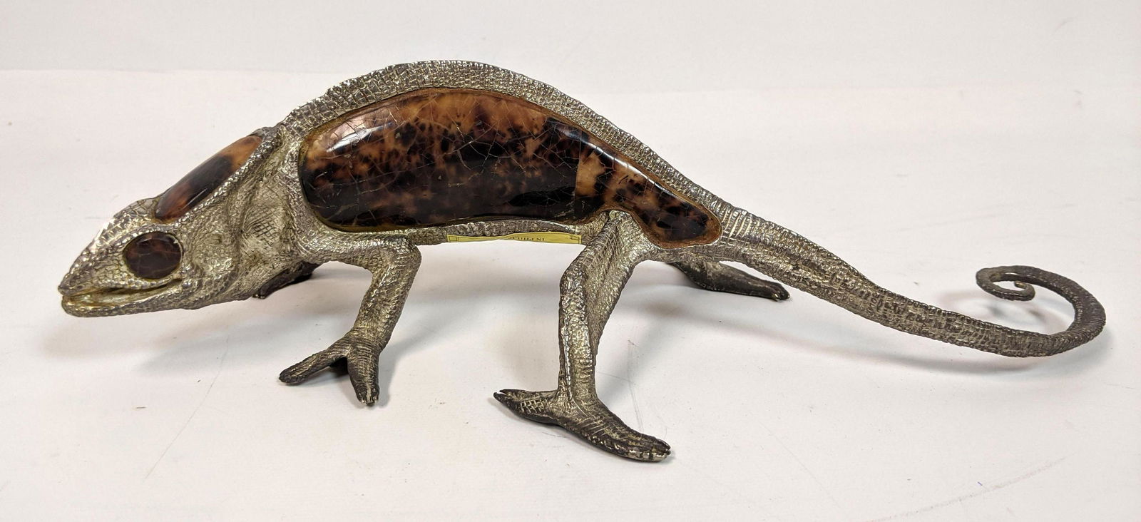 MAITLAND SMITH Chameleon Table Sculpture.: MAITLAND SMITH Chameleon Table Sculpture.-- Dimensions: H: 3.5 inches: W: 13 inches: D: 5.5 inches ---