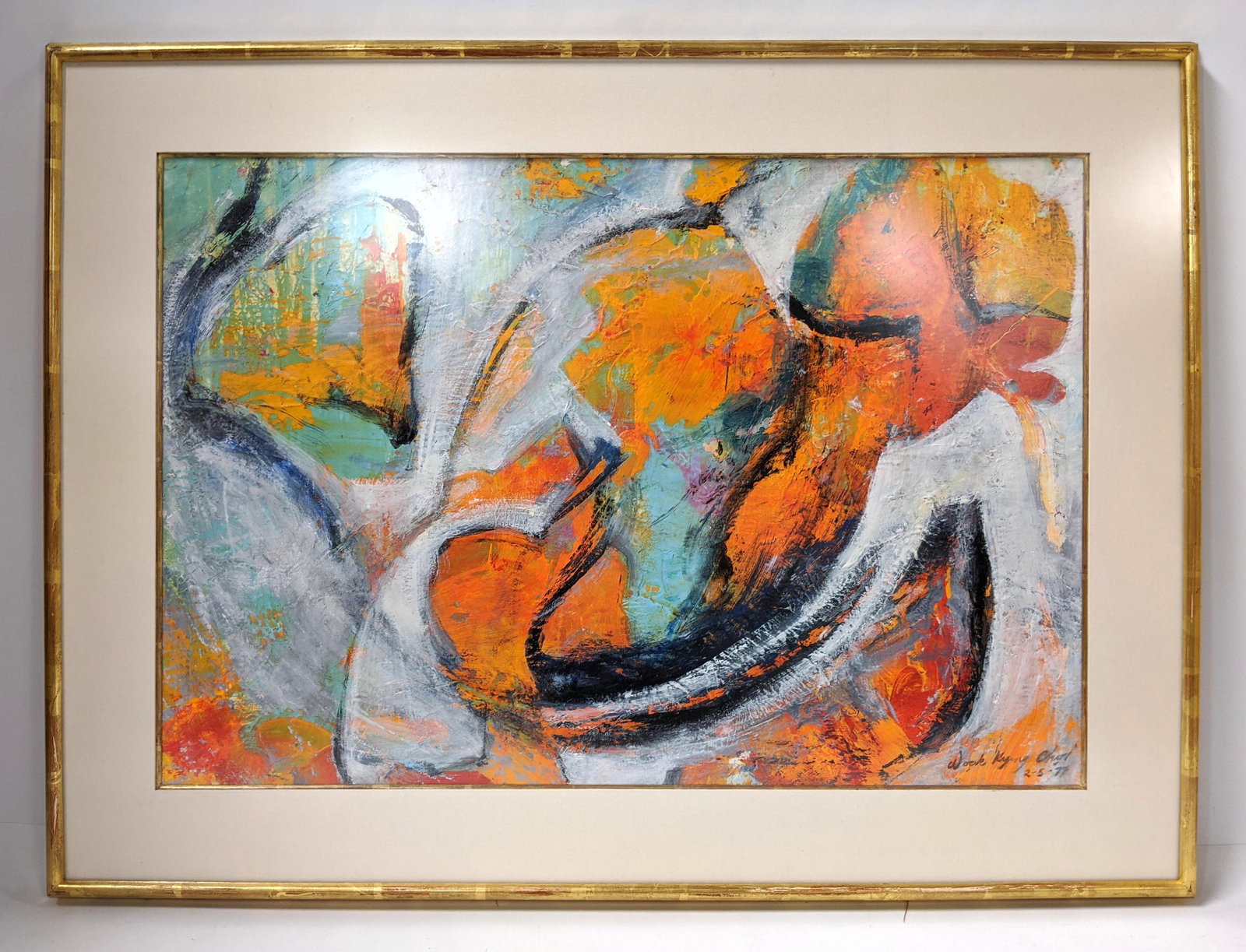 WOOK KYUNG CHOI Expressionist Painting. South Korean ab (1 of 9)