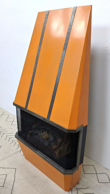 For Auction Mid Century Modern Electric Wall Mount Fireplace Orang 0293 On Aug 04 2020 Uniques Antiques Inc In Pa - Mid Century Electric Fireplace For Auction Mid Century Modern Electric Wall Mount Fireplace Orang 0293 On Aug 04 2020 Uniques Antiques Inc In Pa - Mid Century Electric Fireplace