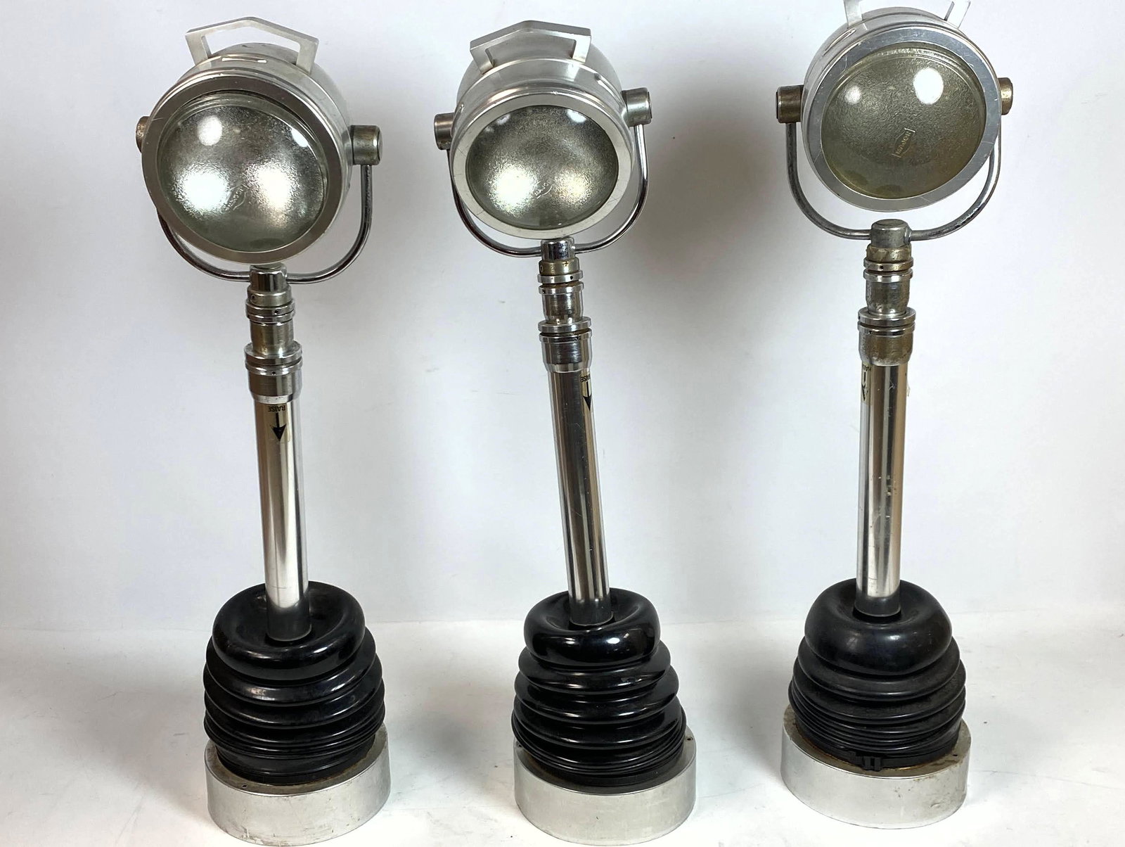 Set 3 Mid Century Modern Spot Light Lamps. Adjustable B (1 of 12)