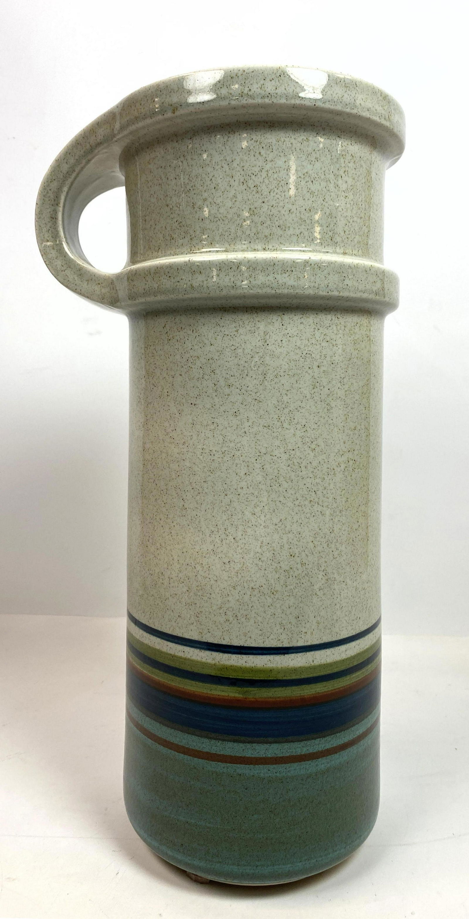 Large LAPID Hand Painted Handled Vase. Made in Israel. (1 of 9)