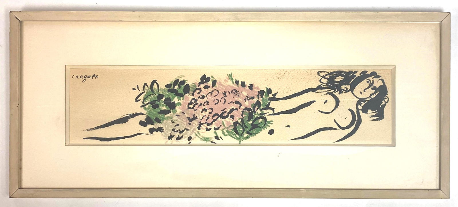 CHAGALL Lithograph Print. Framed under Glass. (1 of 9)