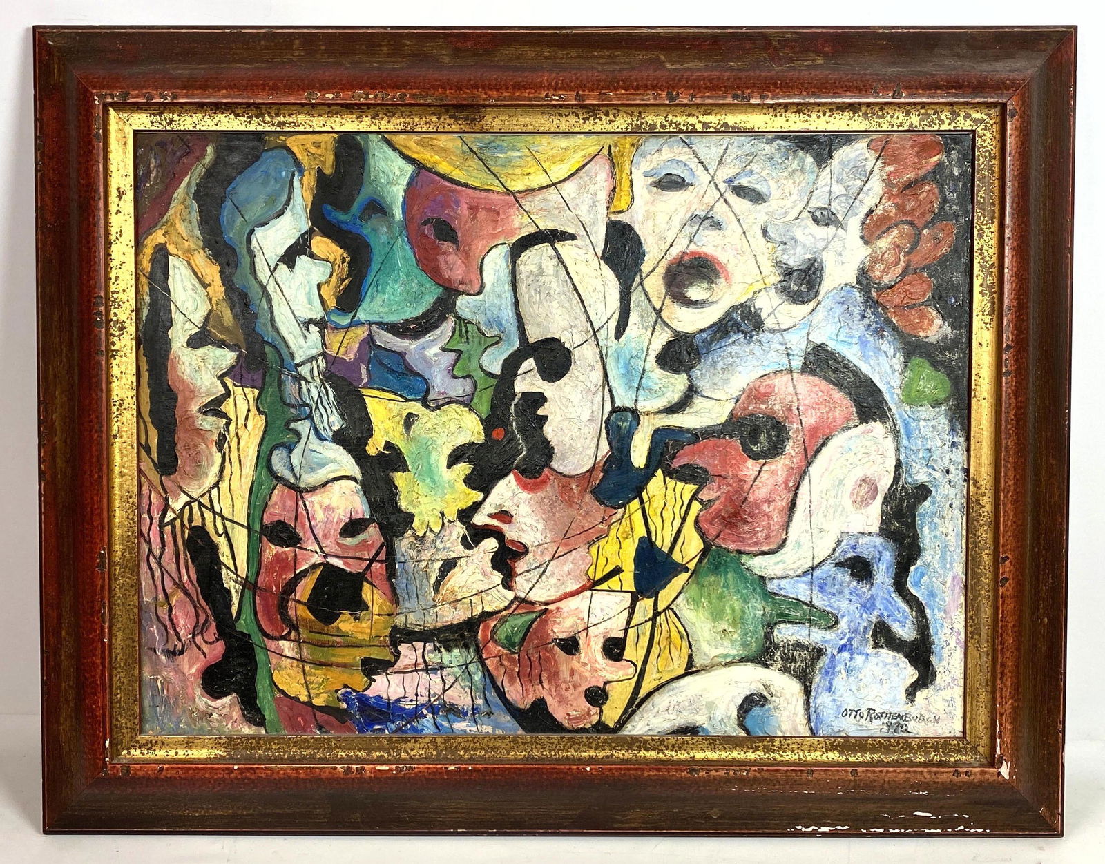 OTTO ROTHENBURGH 1982 Abstract Modernist Impasto Oil Pa (1 of 13)