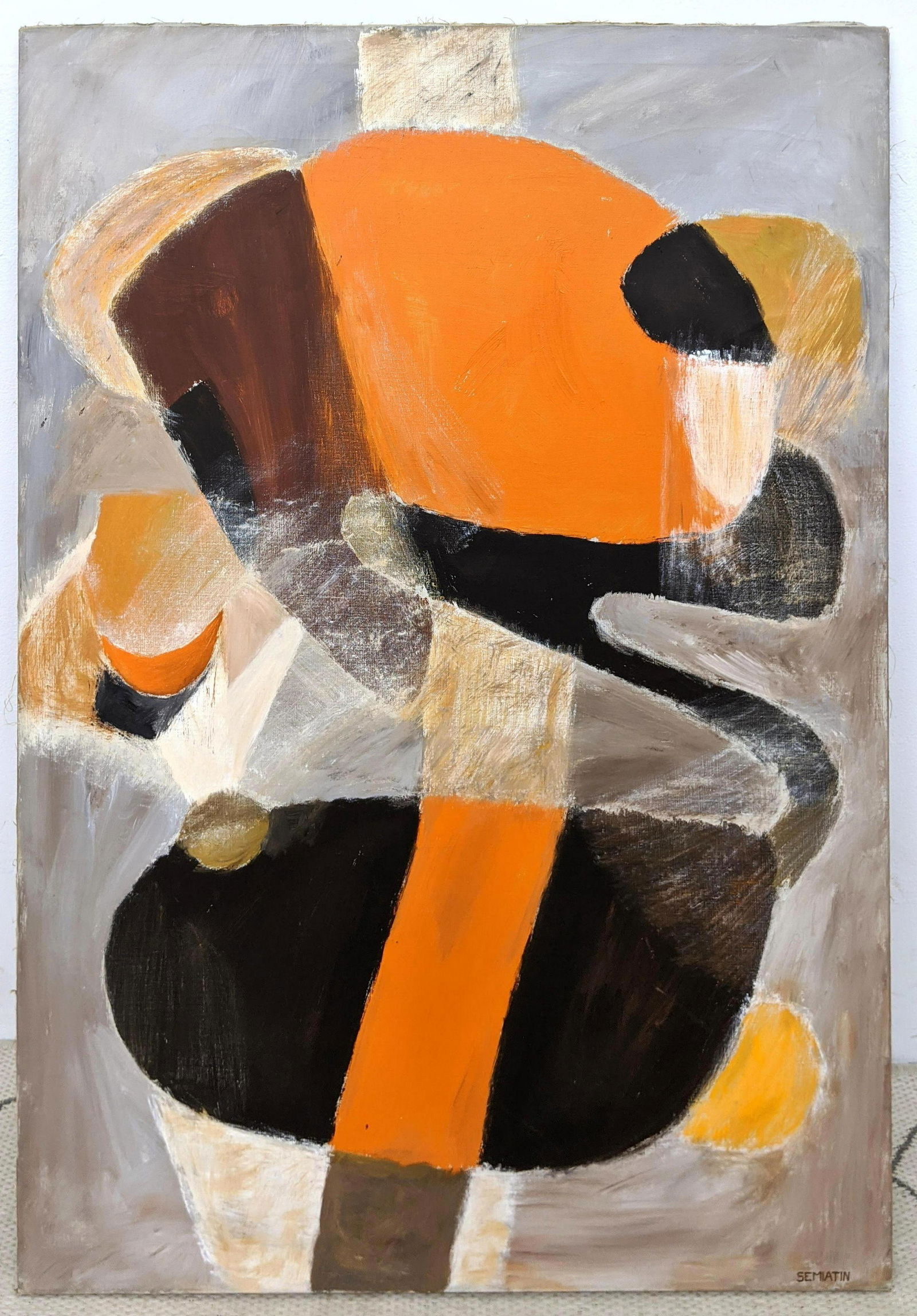 JACOB SEMIATIN Biomorphic Abstract Oil Painting on Canv (1 of 9)