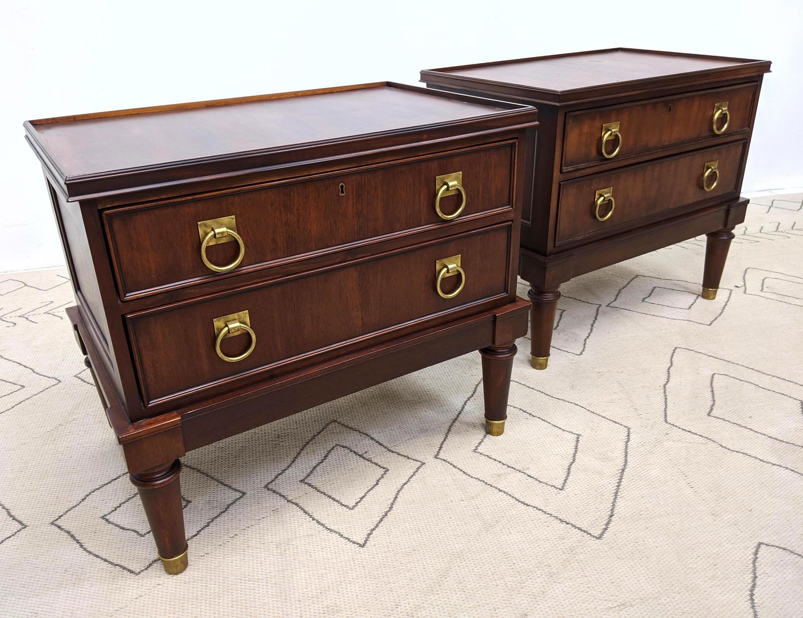 Pair RALPH LAUREN POLO Side Tables. Night stands with B (1 of 16)