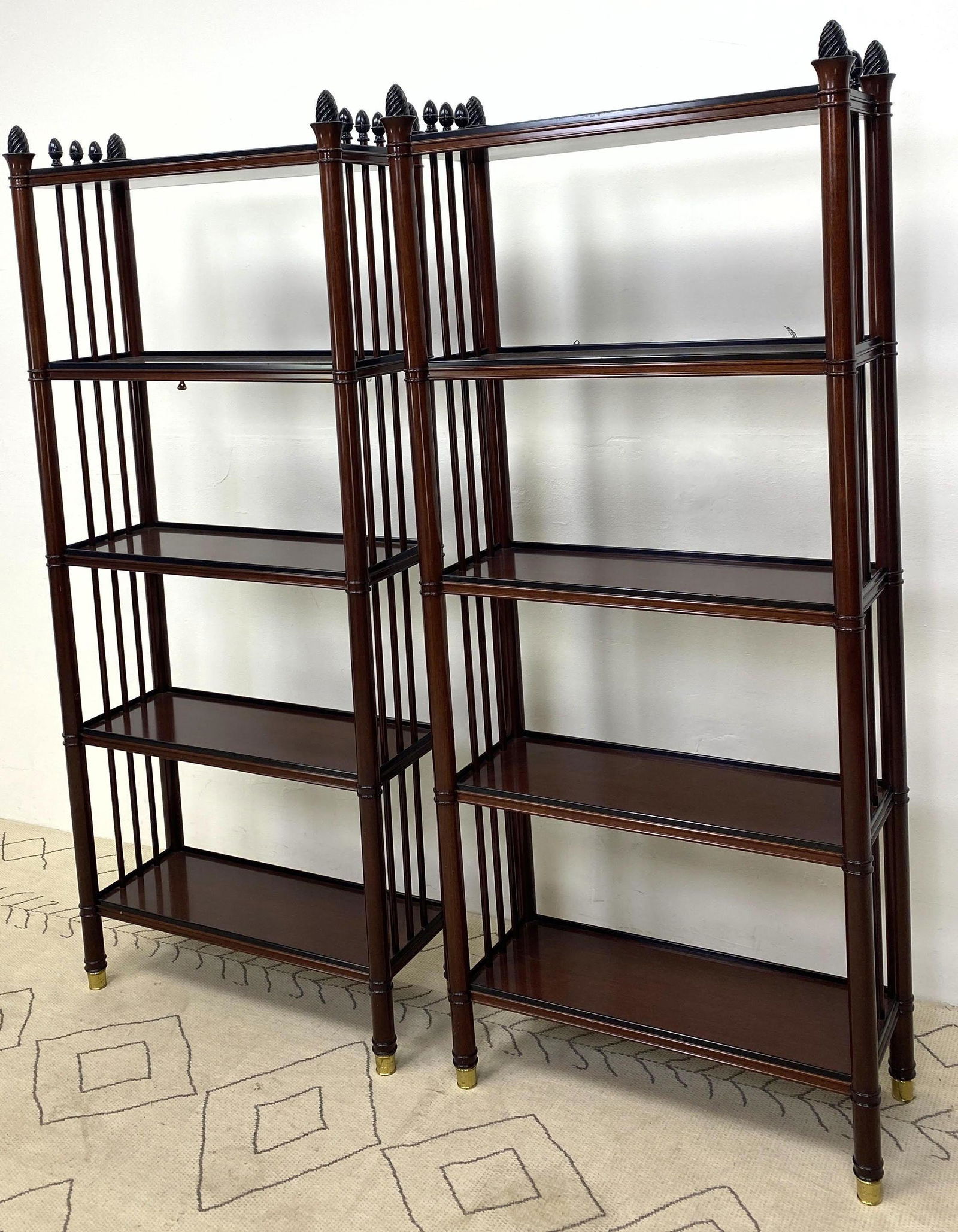Pair DE COENE DECOR Etagere Bookcase Shelves. Produced (1 of 11)