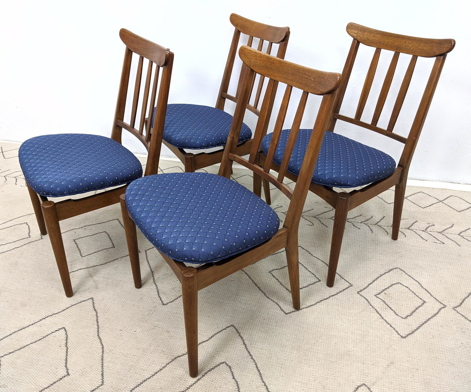 Set 4 John Stuart Dining Chairs.  Modernist Form. (1 of 12)