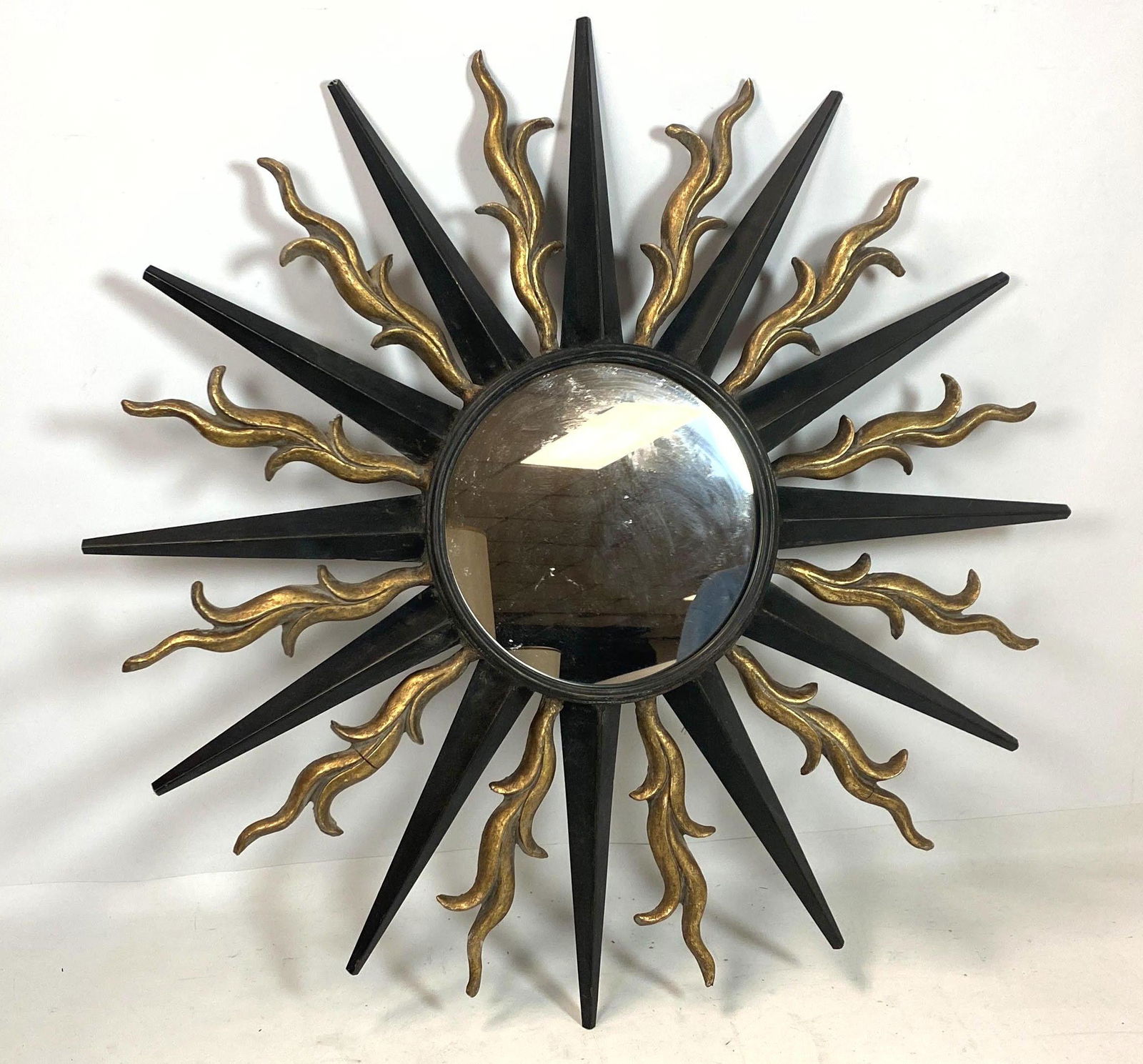 Wall-Mounted Sunburst Mirror in the Style of Gilbert Po (1 of 10)