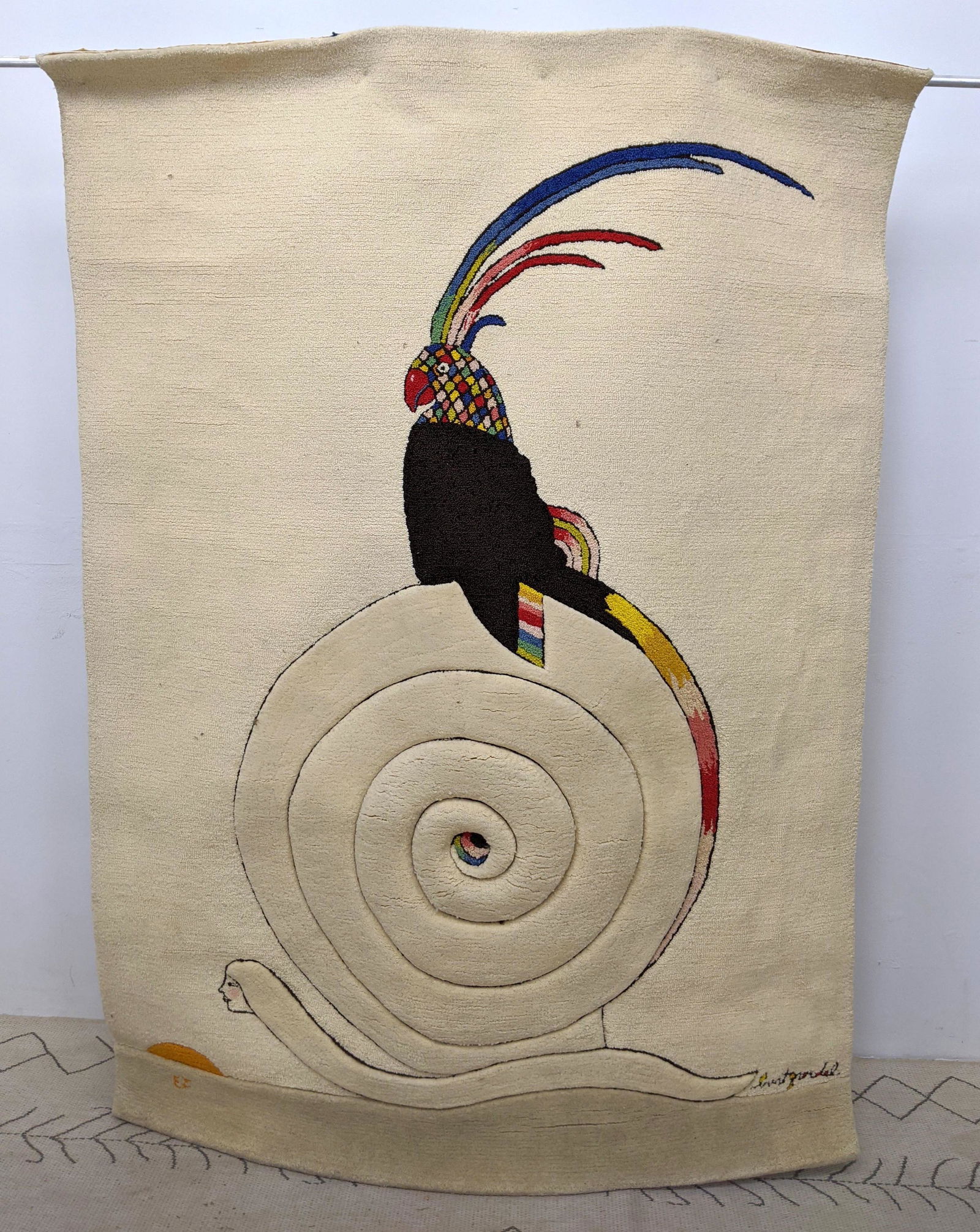 7x5 BURT GROEDEL Carpet Rug. I've Grown Accustomed To Y (1 of 8)