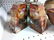 Agate bookends Art pottery bowls and vase. Signed. Drag - 2