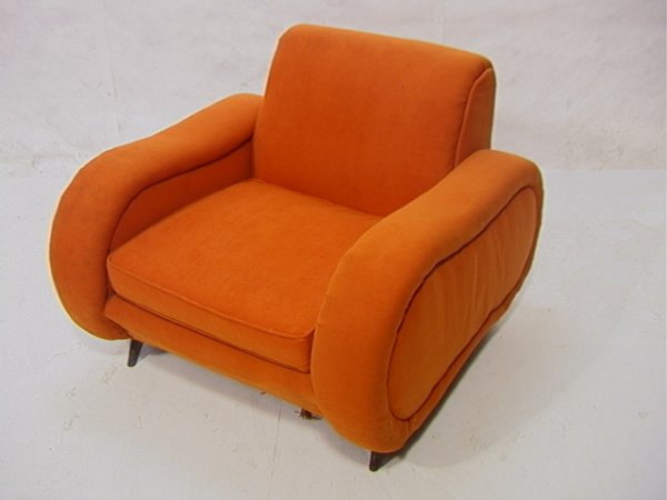 Marco Zanuso Style Lady Chair with Brass Legs