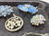 23pc Colored Crystal Rhinestone Vintage Costume Jewelry - 6