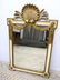 Italian Style Carved Wood Wall Mirror. Shell design to