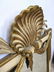 Italian Style Carved Wood Wall Mirror. Shell design to - 4