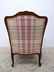 Country French Arm Lounge Chair. Carved frame. - 4