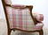 Country French Arm Lounge Chair. Carved frame. - 5