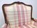 Country French Arm Lounge Chair. Carved frame. - 9