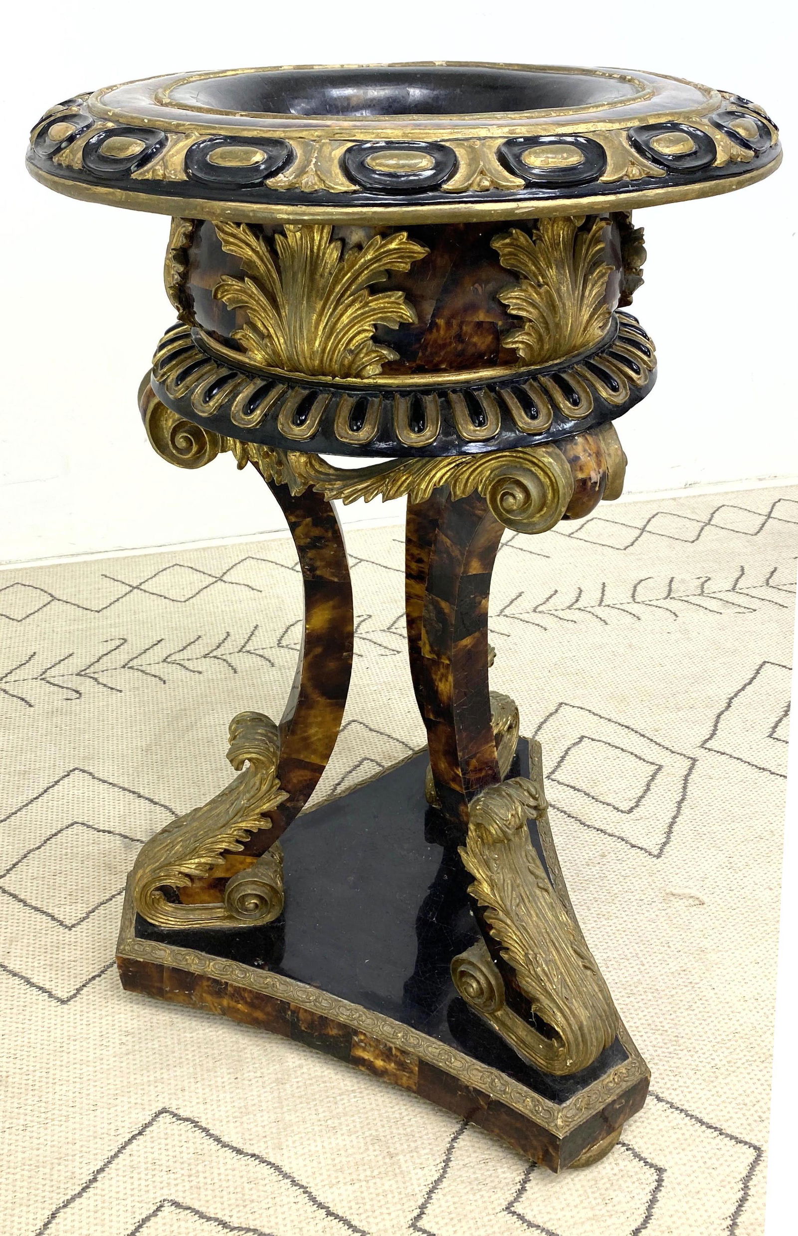 Maitland Smith Fern Stand Planter. 3 Legged base. Unmar (1 of 7)