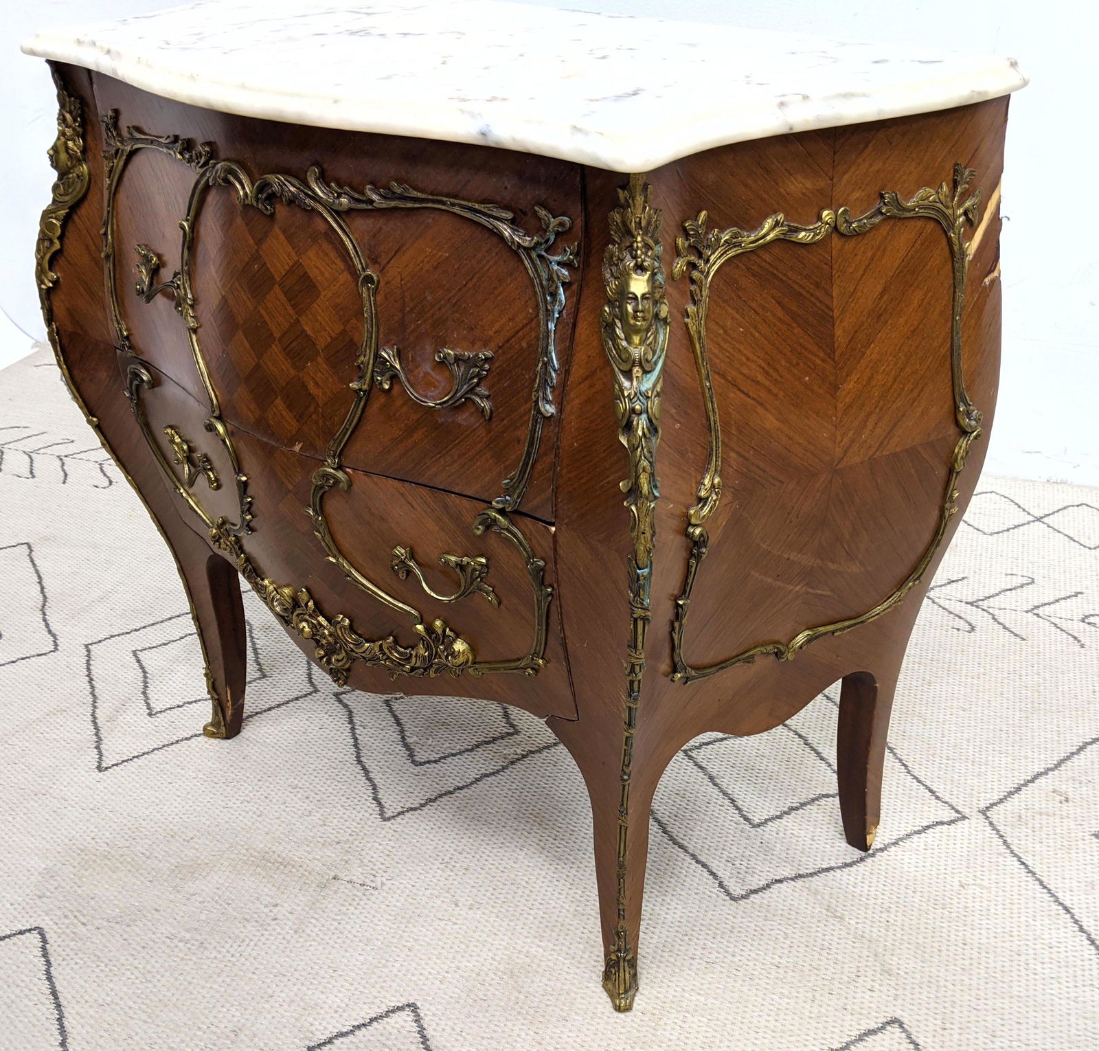Spanish Made French Style Commode Dresser Chest.  Brass (1 of 14)