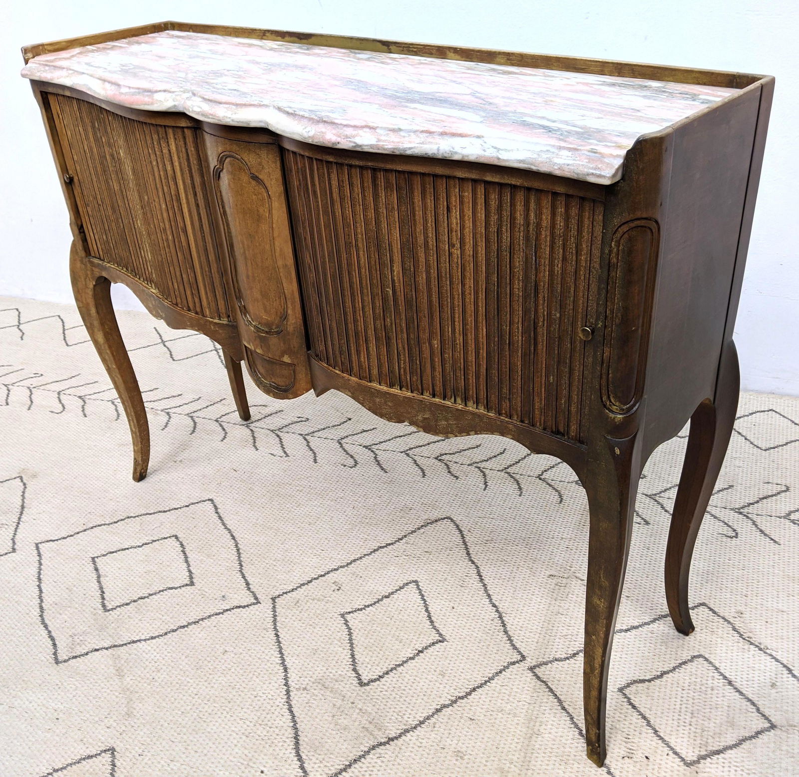 Wm. A Berkey  French Style Tambour Front Server Cabinet (1 of 13)