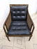 Decorator Regency Style Lounge Chair and Ottoman. Cane - 8
