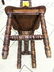 Pair Turned Wood Tall Back Chairs with Narrow Shaped Se - 10