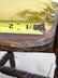 Pair Turned Wood Tall Back Chairs with Narrow Shaped Se - 13
