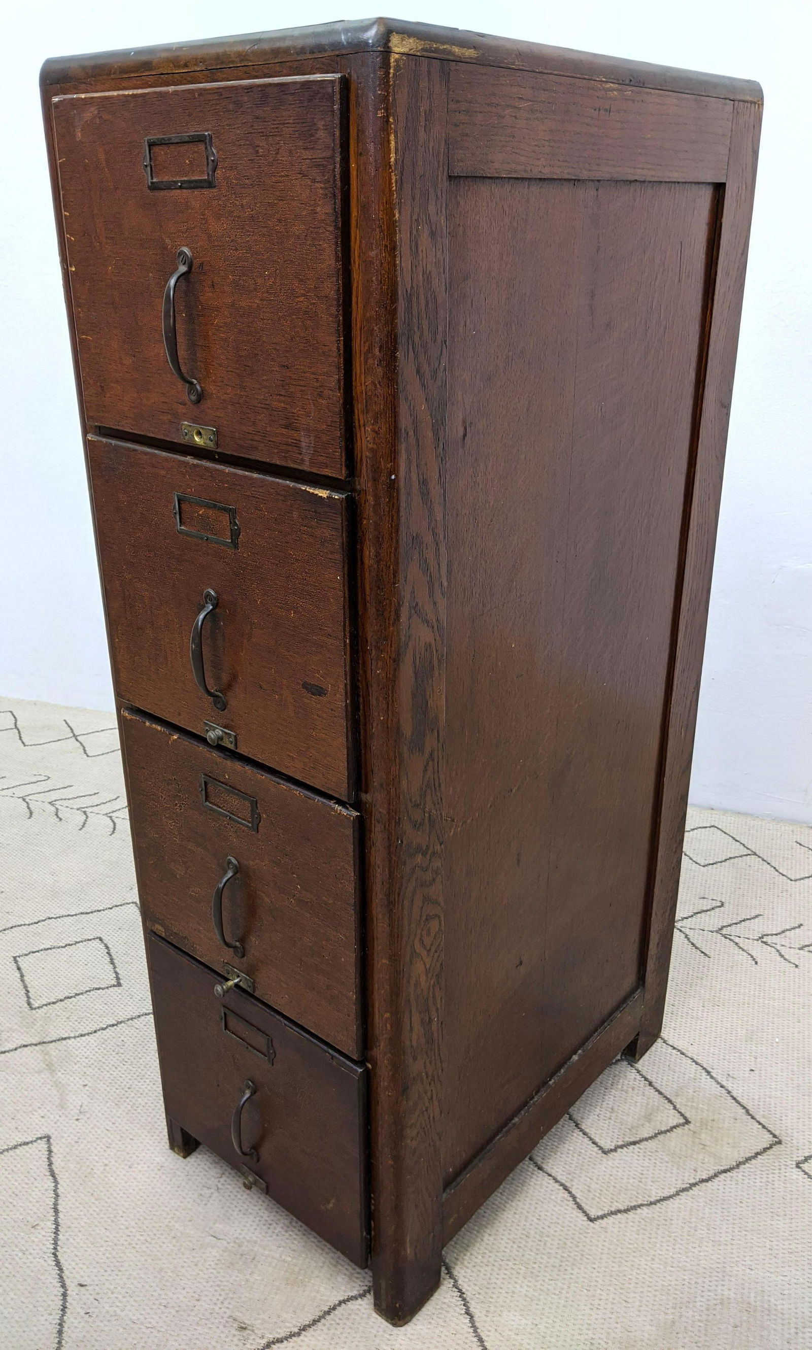 Vintage oak File Cabinet. (1 of 11)