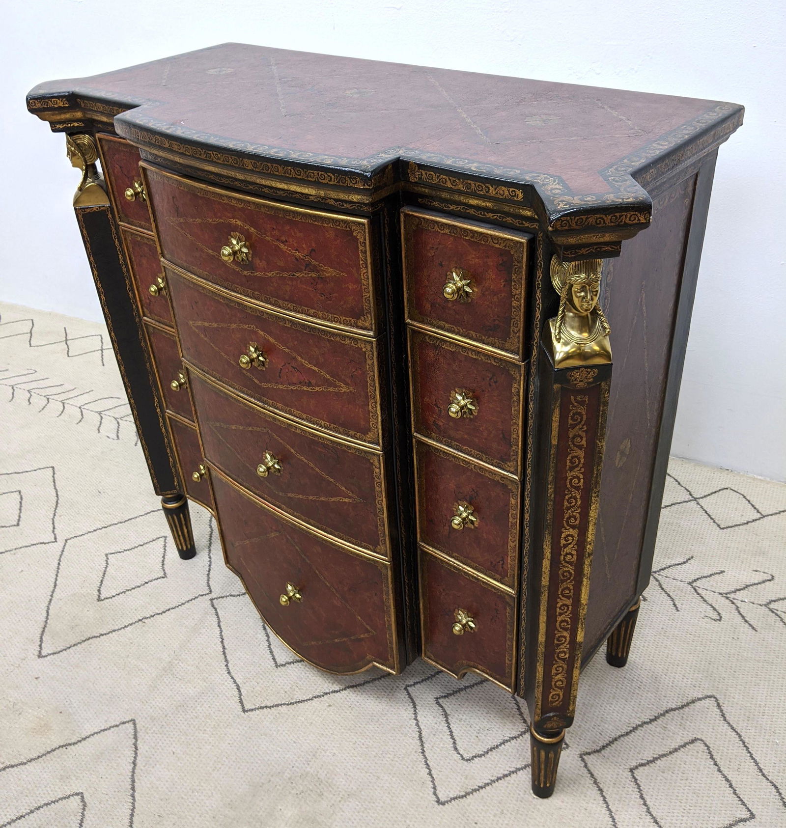 THEODORE ALEXANDER French Empire Style Chest Dresser. (1 of 15)