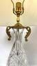 Pair WATERFORD Crystal and Brass Table Lamps. - 4