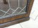 Tiger Oak Bookcase with Leaded Glass Doors. - 15