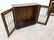 Tiger Oak Bookcase with Leaded Glass Doors. - 2