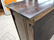Tiger Oak Bookcase with Leaded Glass Doors. - 8