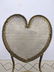 Italian Style Gilt Iron Side Chair. Heart Shaped Back. - 5