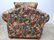 Pair Oversized Floral Upholstered Lounge Chairs and Ott - 8