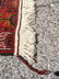 4x2 Bokhara Burgundy Oriental Carpet throw rug. Handma - 5