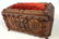 Tramp Art Sewing Dresser Box. Chip Carved.