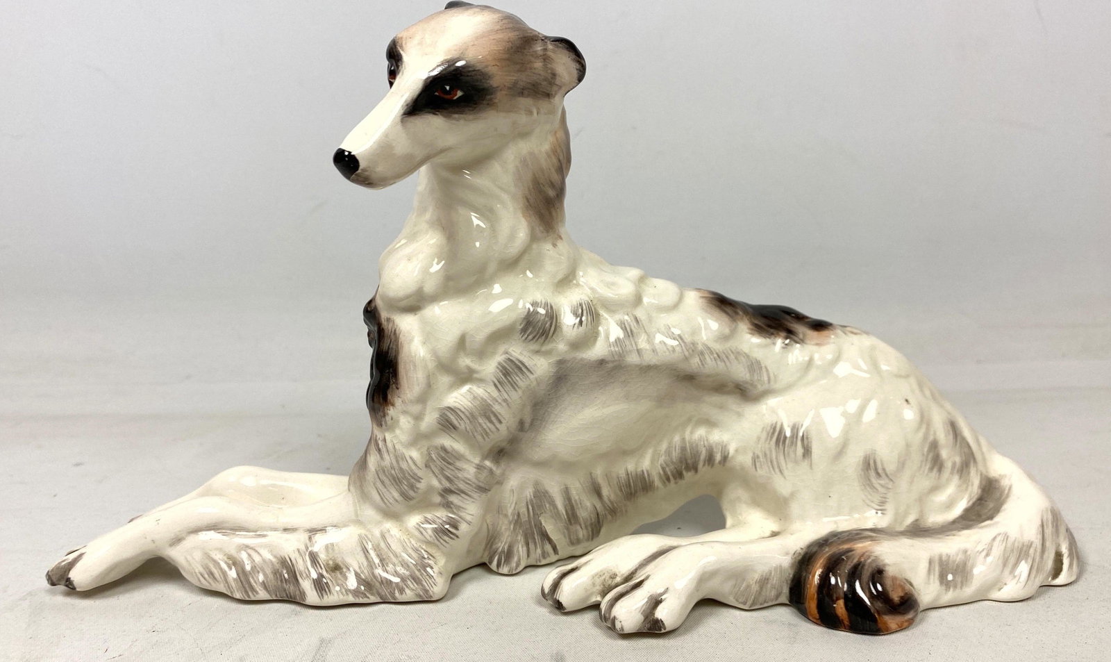 WEDGWOOD Borzoi Dog Figurine Porcelain. 175/2 6 inch ve: WEDGWOOD Borzoi Dog Figurine Porcelain. 175/2 6 inch version.-- Dimensions: H: 6 inches: W: 10.5 inches: D: 3 inches --- US Shipping charge: $35 Plus insurance at a rate of $1 per hundred.