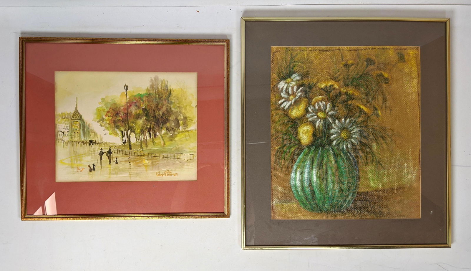 2pcs Original Art. Paintings. Robert Patterson, Dorothy (1 of 8)