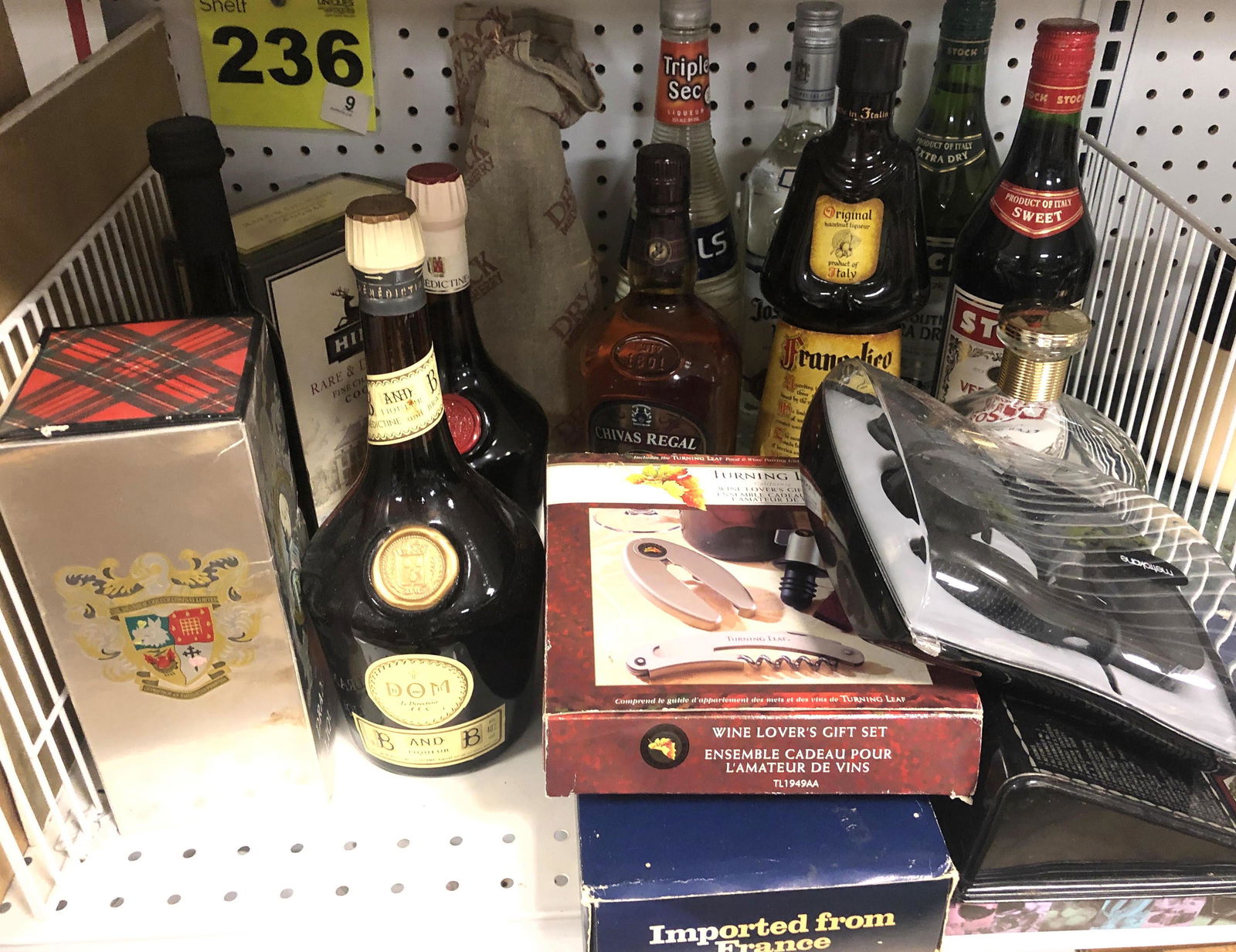 Liquor and Bar Ware Lot. (1 of 7)