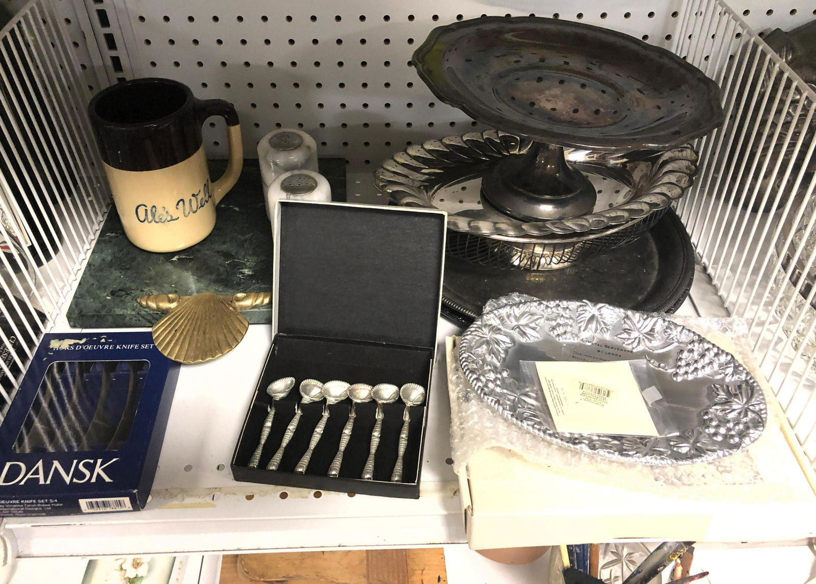 Silverplate and Serving Lot. (1 of 6)