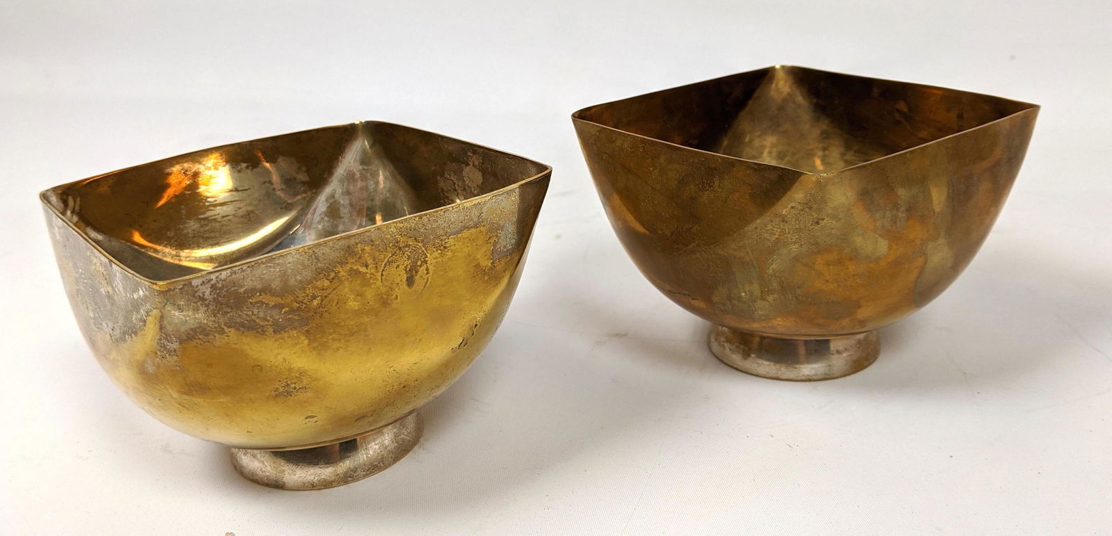 Pair WARD BENNETT Design Brass Bowls. (1 of 9)