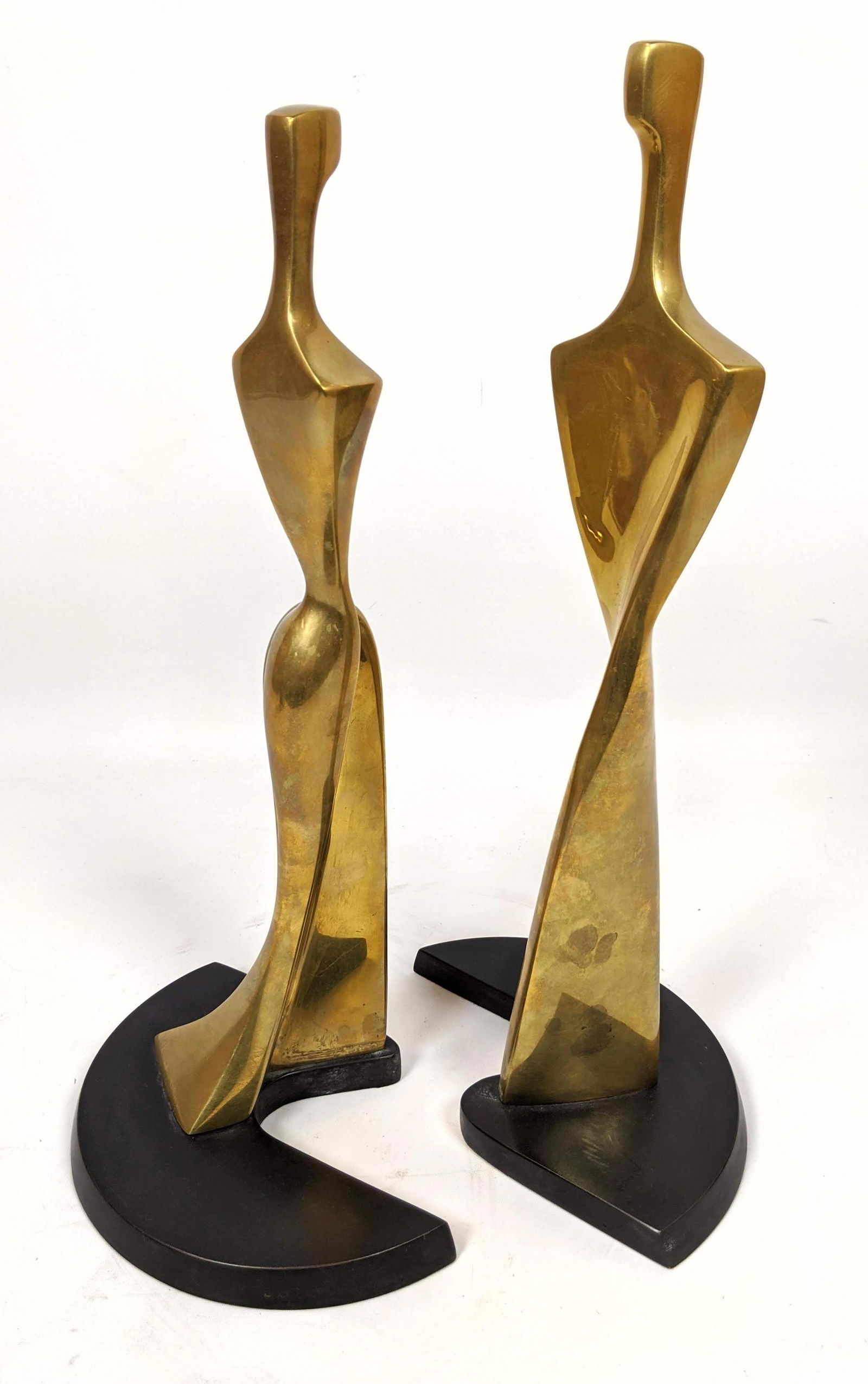 ITZIK BENSHALOM Brass Figural Sculpture Embracing Coupl (1 of 12)