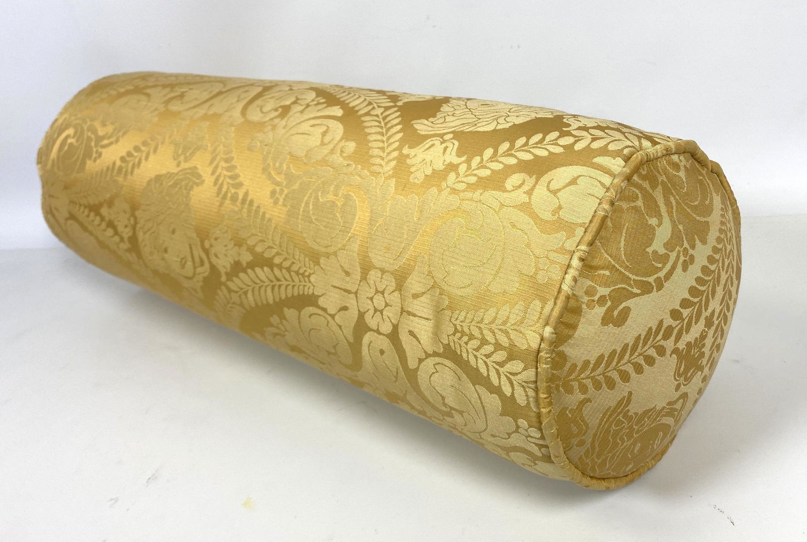 GIANNI VERSACE Gold Damask Silk Pillow. Bolster. New Mi (1 of 7)