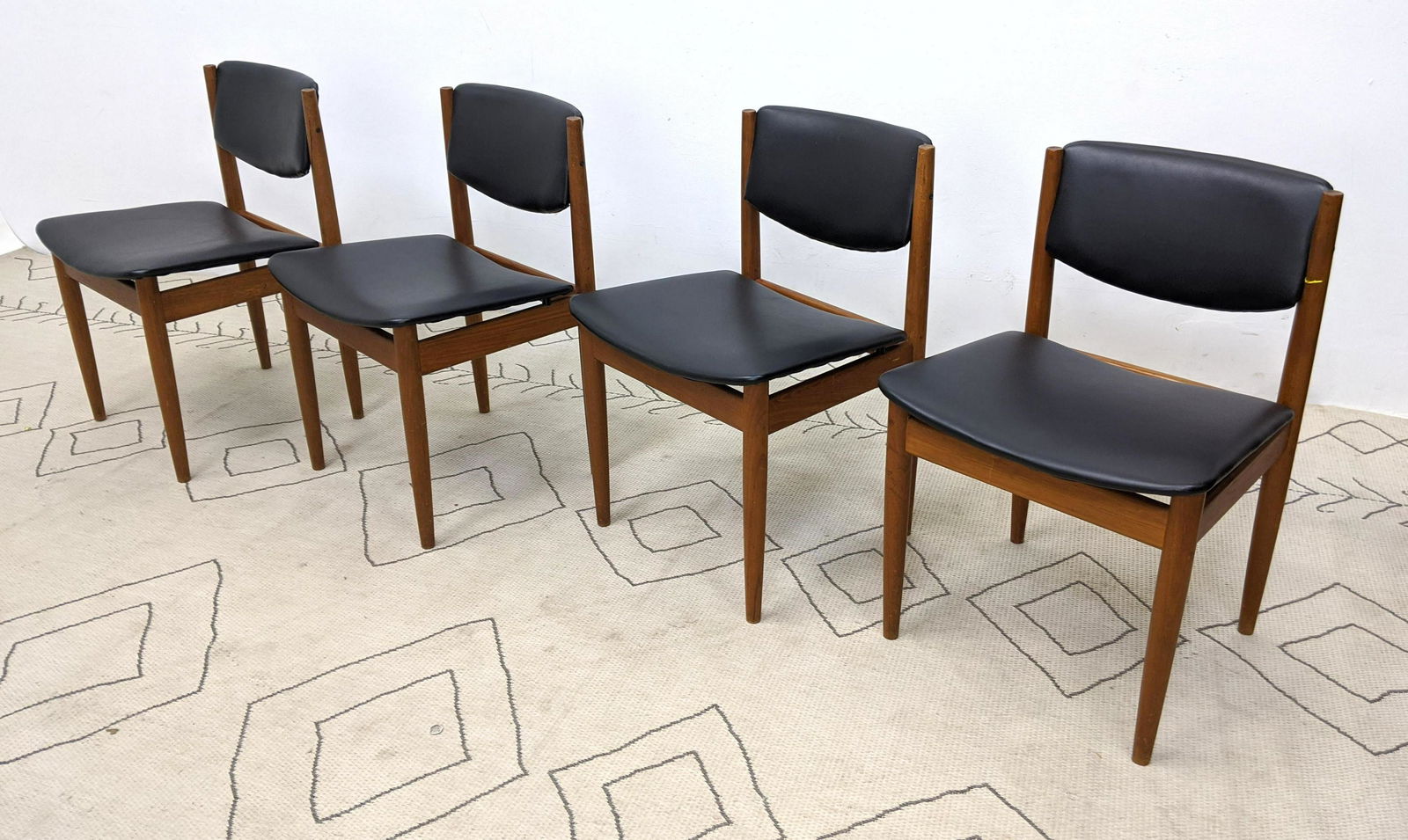 Set 4 FRANCE and Sons Dining Chairs.   Retailed by John (1 of 14)