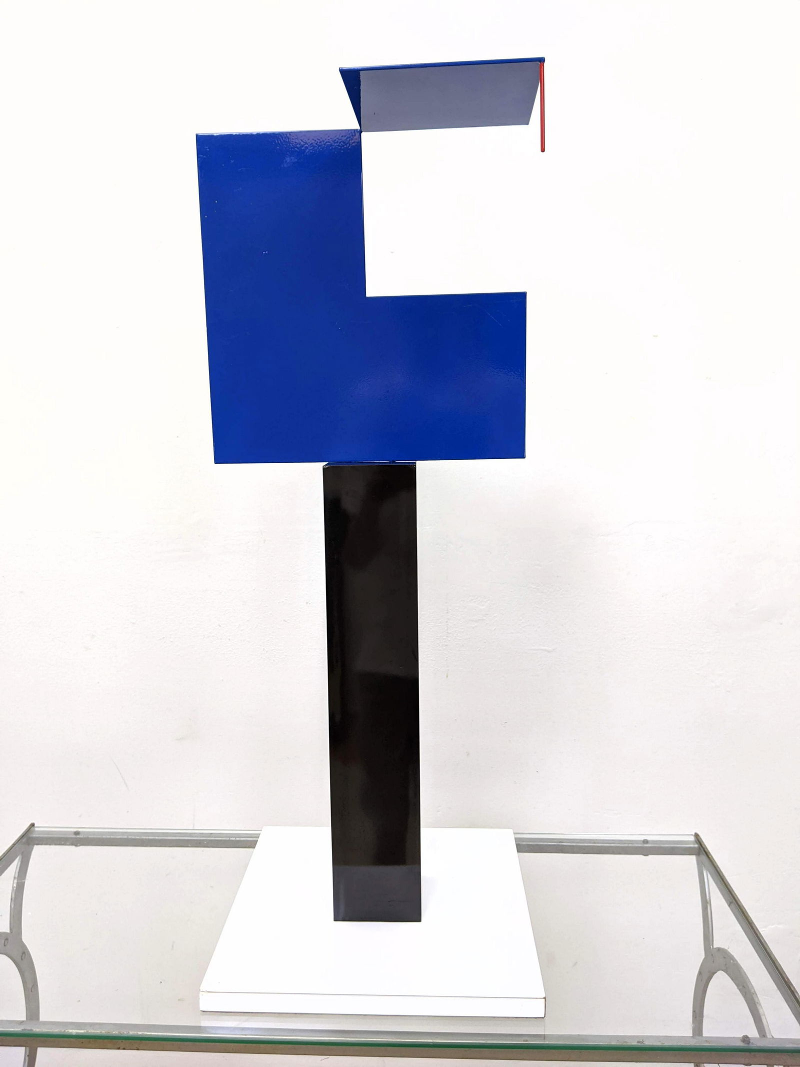 GEORGE D'AMATO Minimalist Enameled Steel Sculpture. Dec (1 of 10)