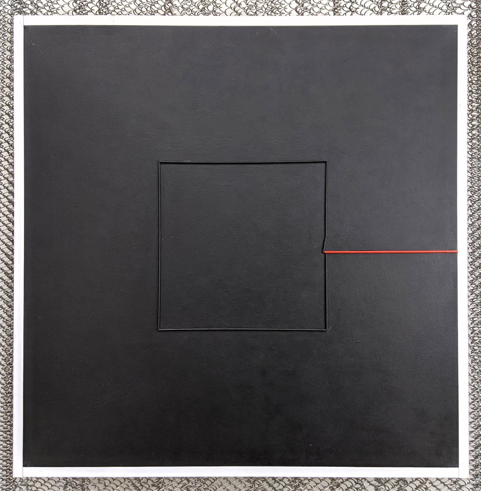 GEORGE D'AMATO Wood and Oil Painting On Canvas.  Red ro (1 of 4)