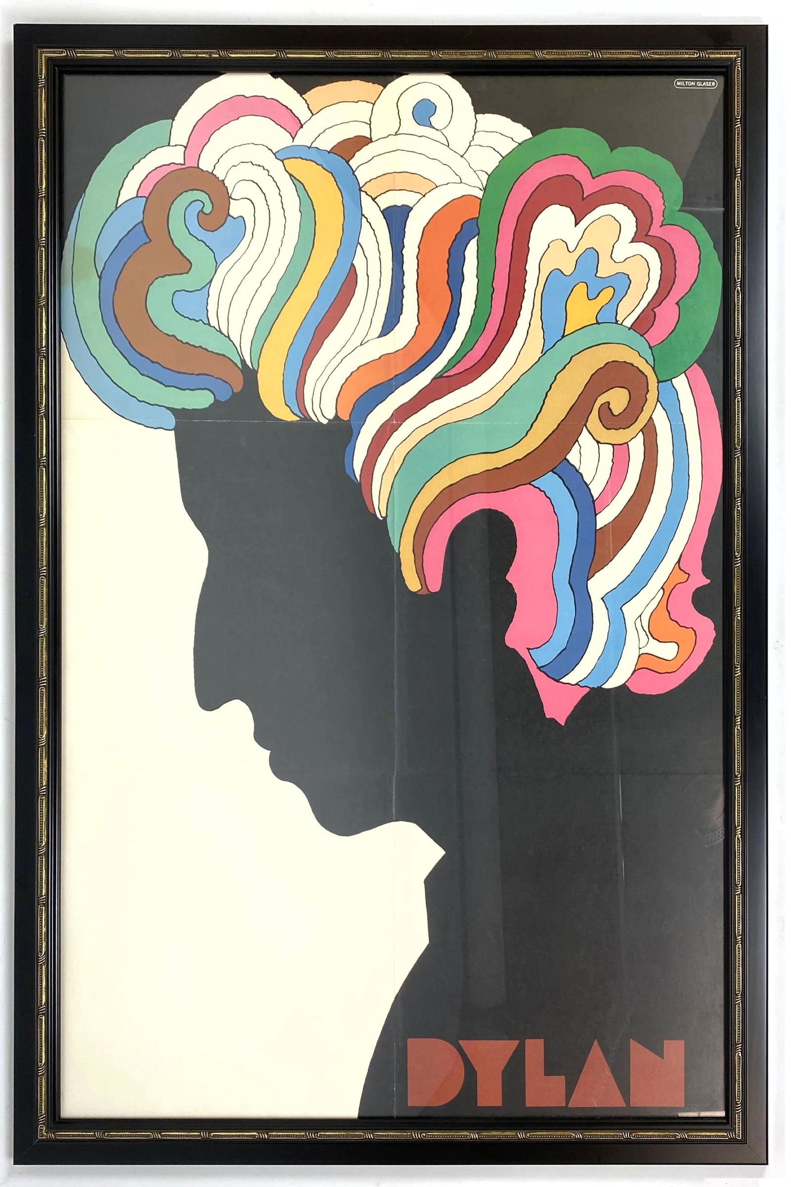 BOB DYLAN Framed Poster. Milton Glaser. (1 of 5)